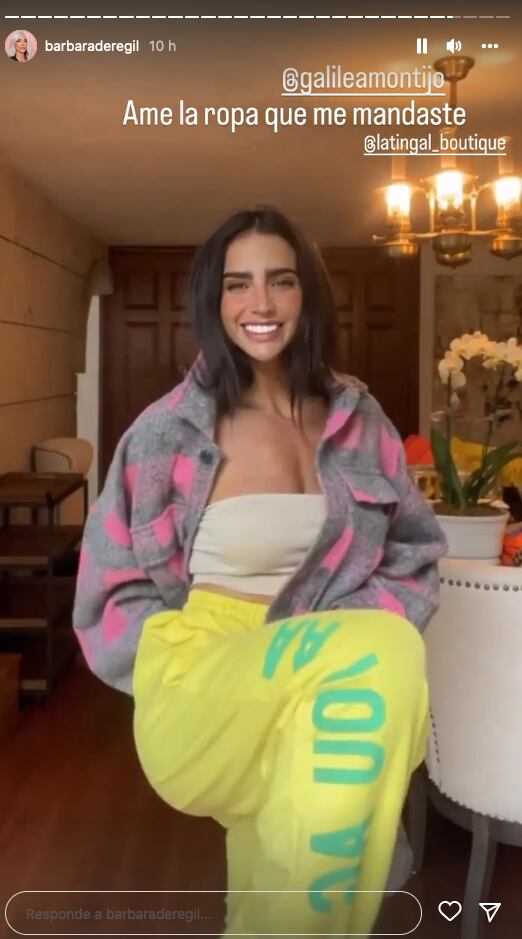 Galilea Montijo le manda ropa a Bárbara de Regil.