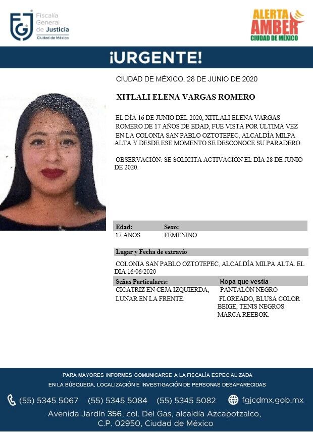 Ficha de búsqueda de Xitlali.