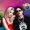 La foto oficial de Kenia Os y Peso Pluma como novios que se tomó en el Super Bowl 2025
