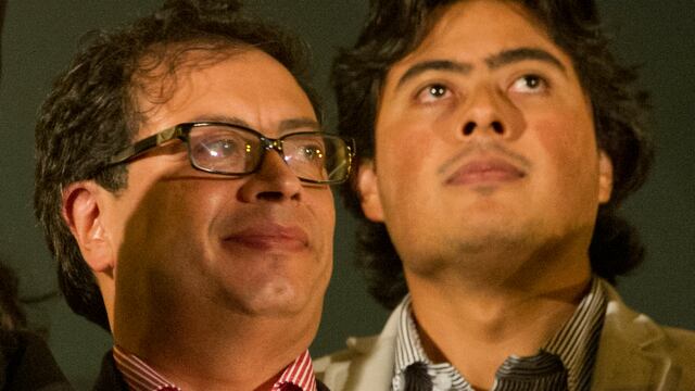 Gustavo Petro y su hijo Nicolás Petro