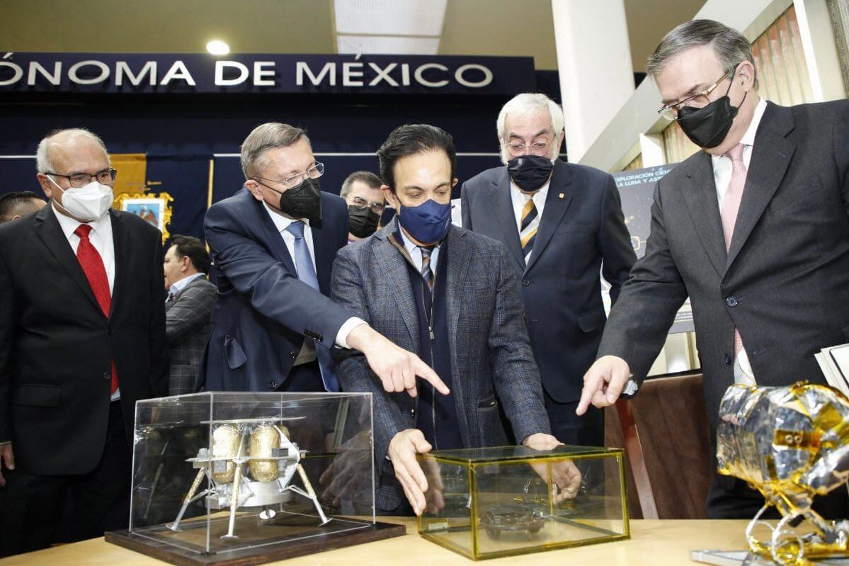 Omar Fayad, Marcelo Ebrard y Enrique Graue