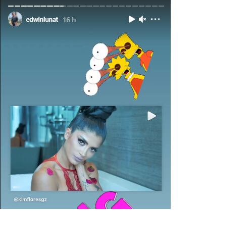 Edwin Luna promociona el onlyfans de Kimberly Flores.