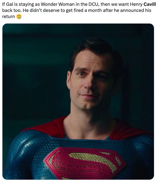 James Gunn esta siendo funado no querer a Henry Cavill pero sí regresar a Gal Gadot para Wonder Woman 3