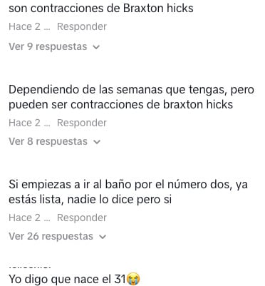 Mamás opinan sobre los síntomas de Karely Ruiz en su semana 34 embarazada.