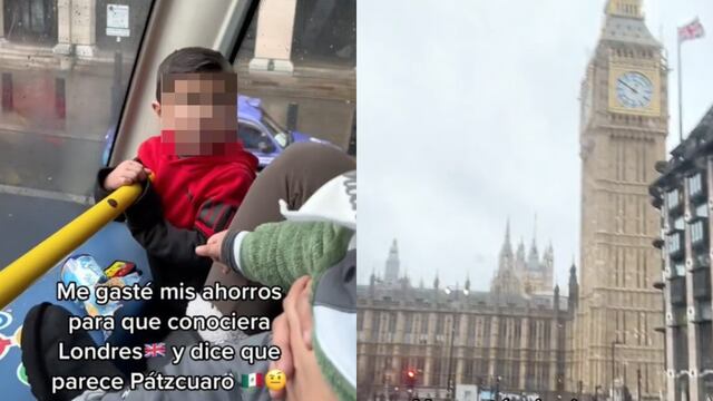 VIDEO: Lleva a su hijo a Londres y se deprime con su respuesta; dice que se parece a Pátzcuaro