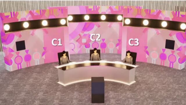 Posición de los candidatos durante primer debate presidencial