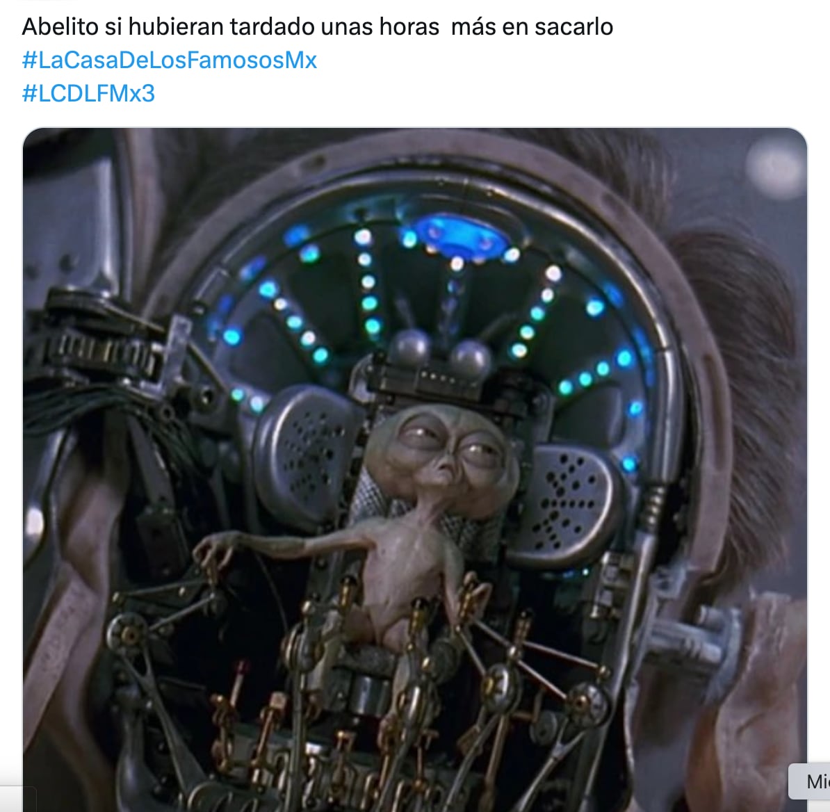 Meme de Abelito, habitante de La Casa de los Famosos México 2025