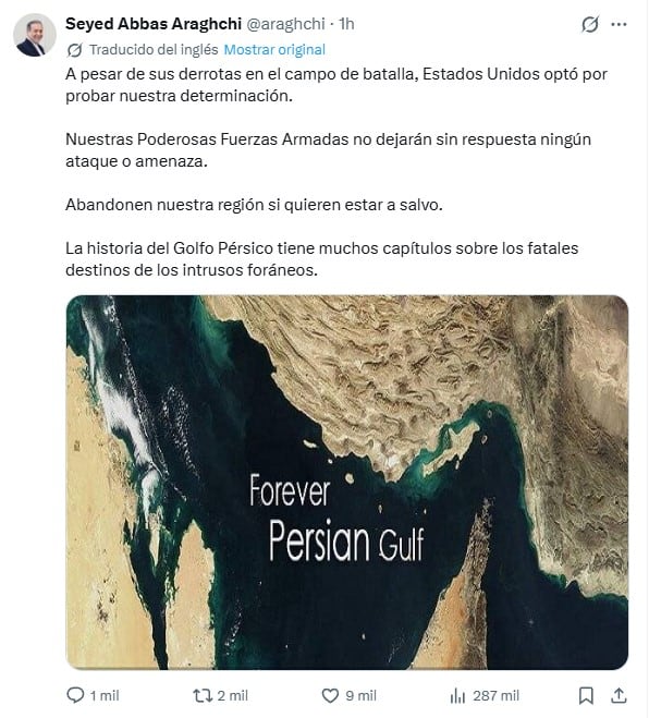 La advertencia de Irán a Estados Unidos que eleva la tensión