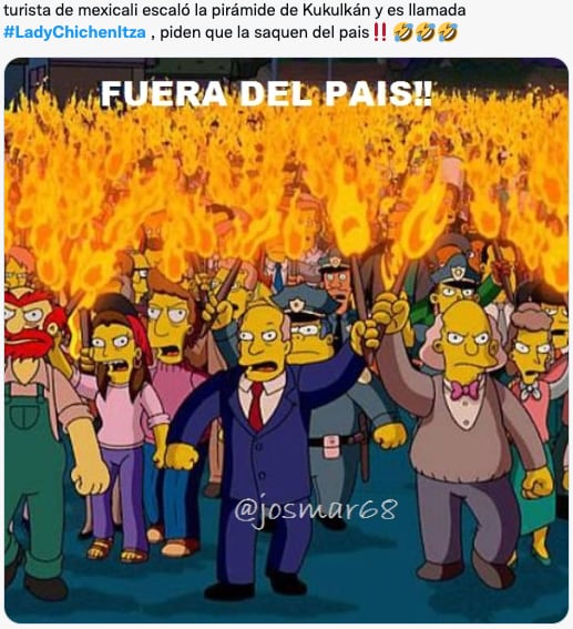 Memes de Lady Chichén Itzá tras subir la pirámide de Kukulcán