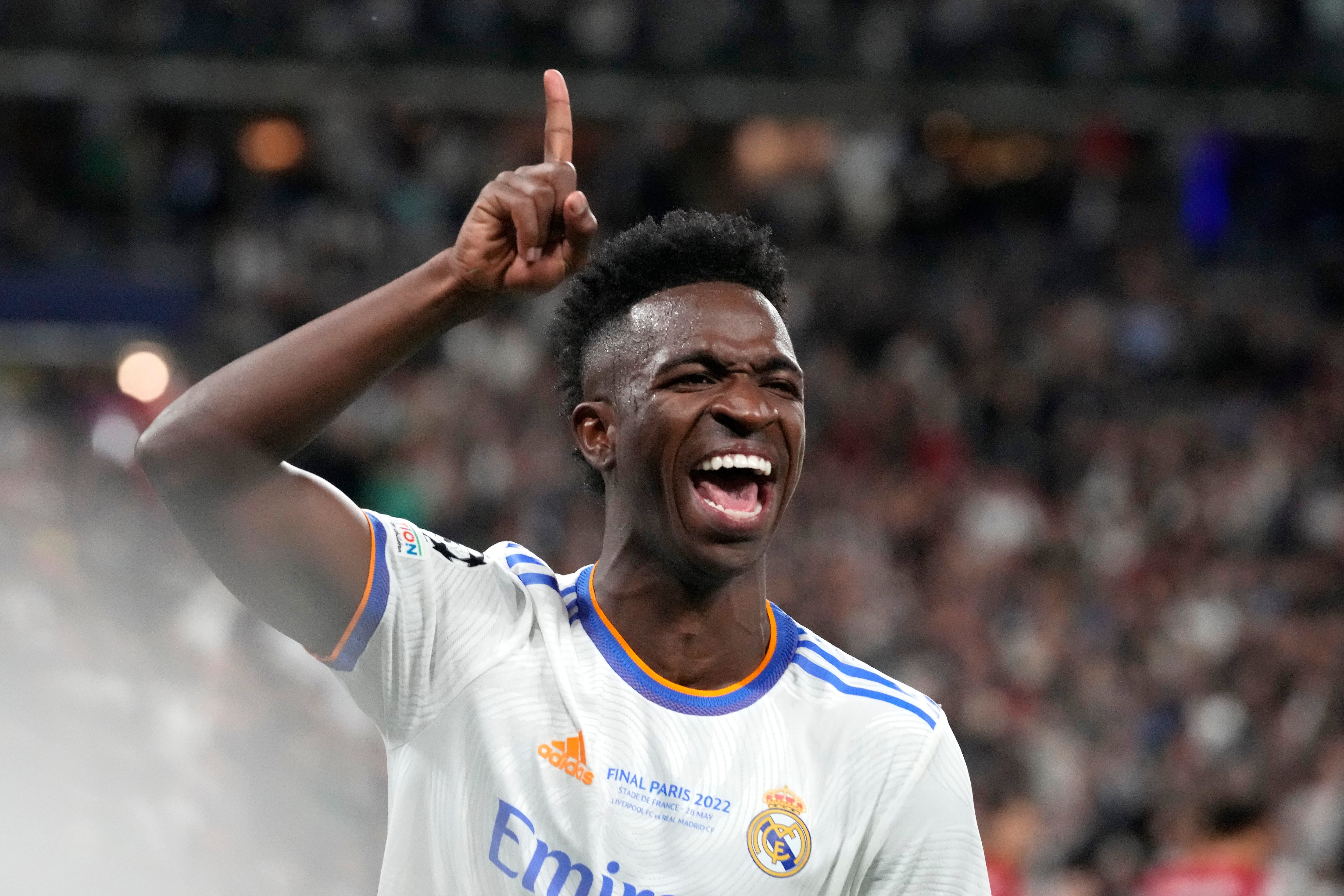 Real Madrid's Vinicius Junior (AP Photo/Frank Augstein)