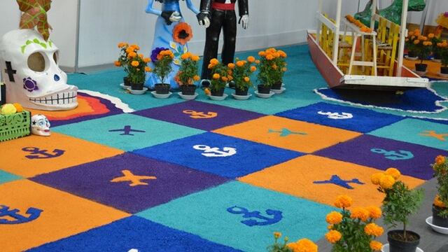 AICM, ofrenda "Dia de muertos"