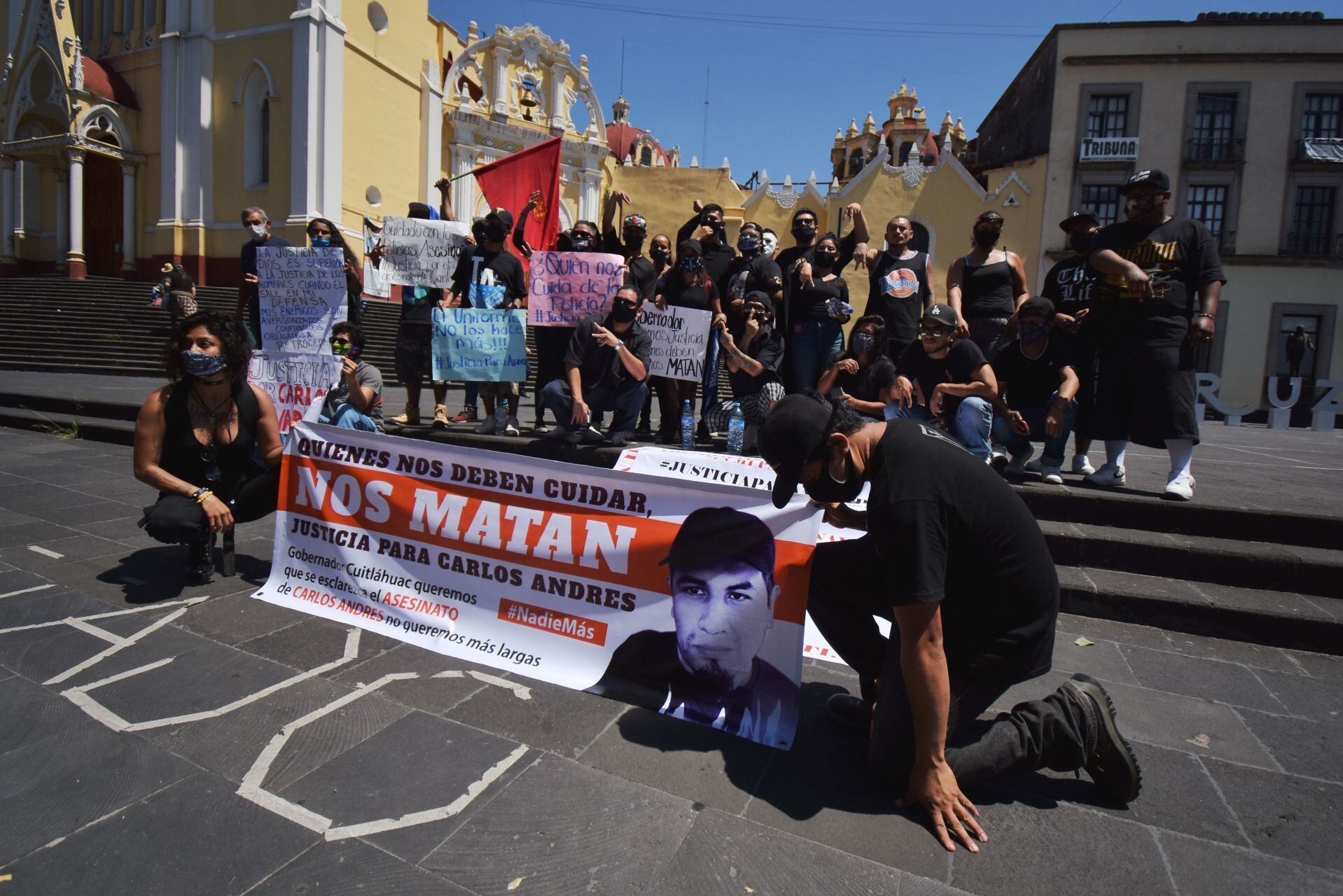 Protesta en Xalapa.