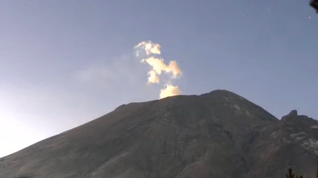 Volcán Popocatépetl el 14 de febrero
