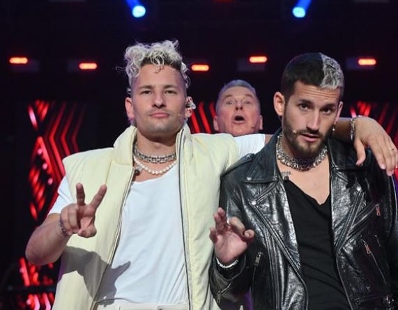 Ricardo Montaner y sus hijos Mau y Ricky