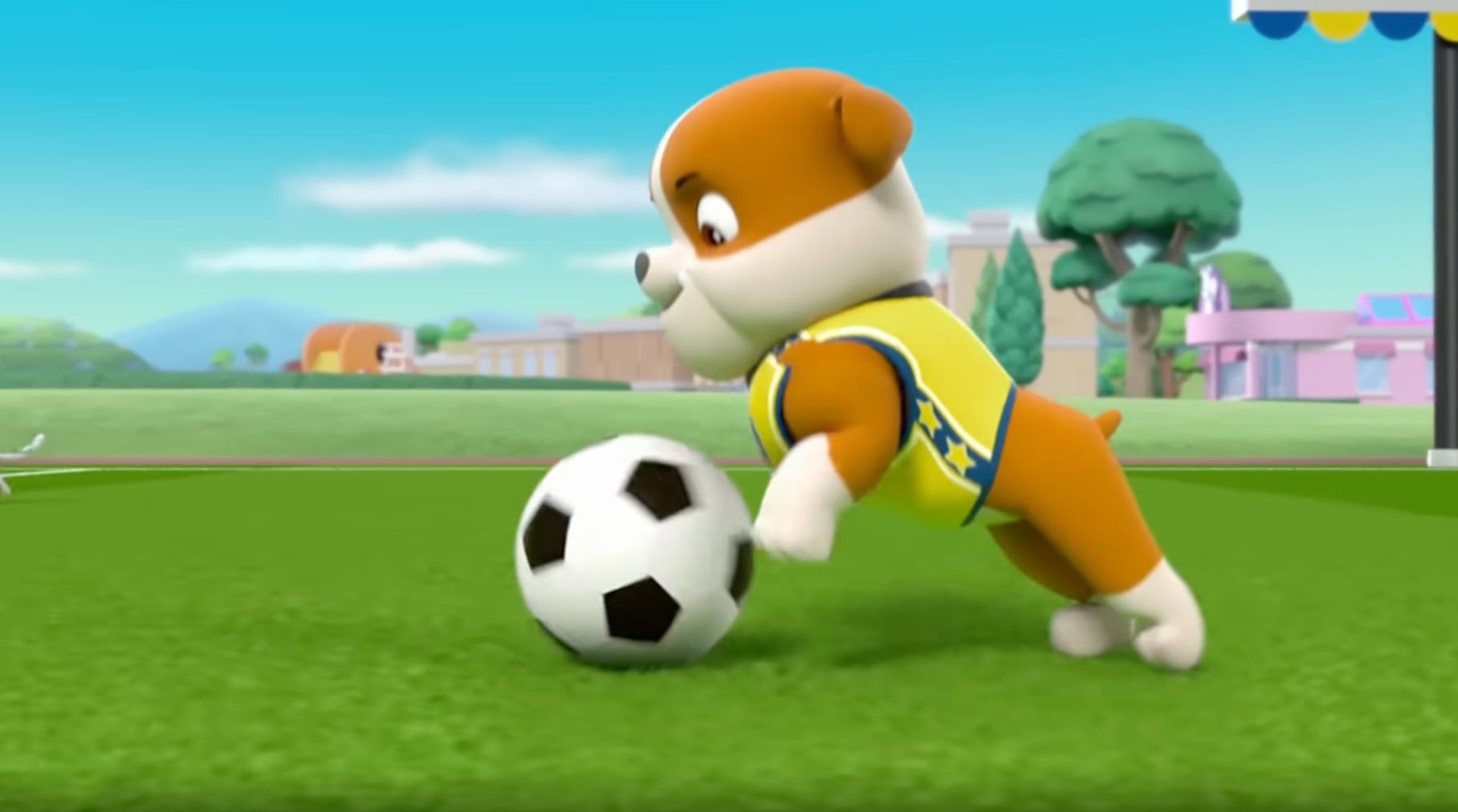 Capítulo de Paw Patrol por inicio de Champions League 2025