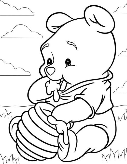 Dibujos de Winnie the Pooh para colorear