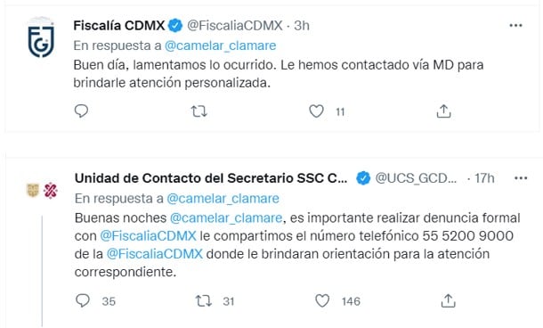 Respuesta a denuncia