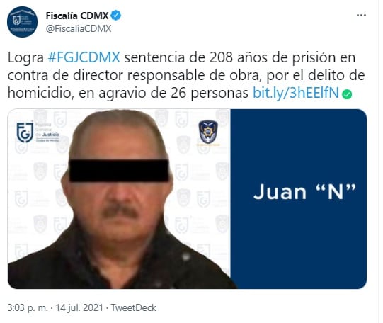 Juan Mario Velarde es sentenciado