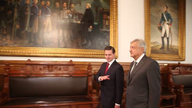 Andrés Manuel López Obrador y el ex titular del Ejecutivo federal Enrique Peña Nieto
