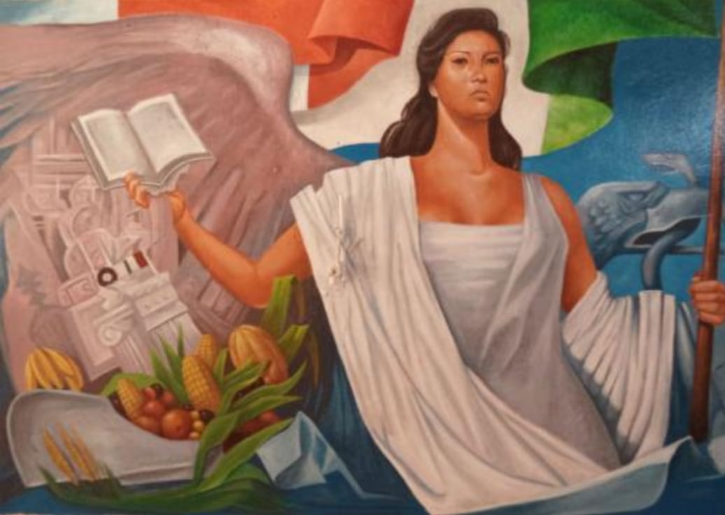 'La Patria', pintura de Jorge González Camarena