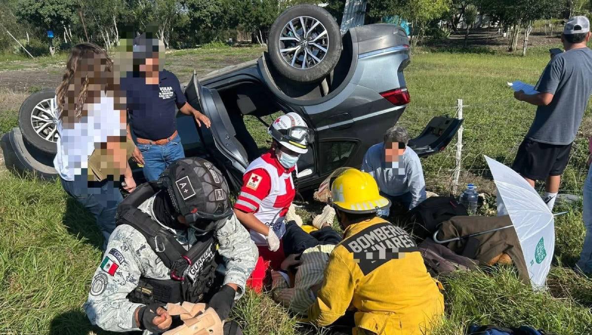 Secretaria del Bienestar de Tamaulipas sufre accidente