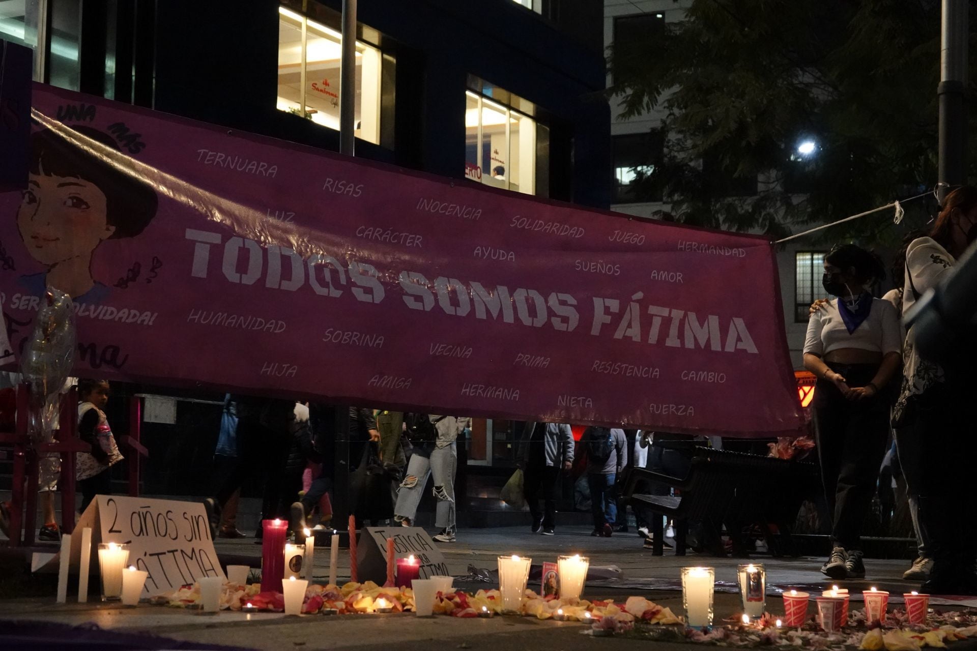 Velada a 2 años del feminicidio de Fátima Cecilia