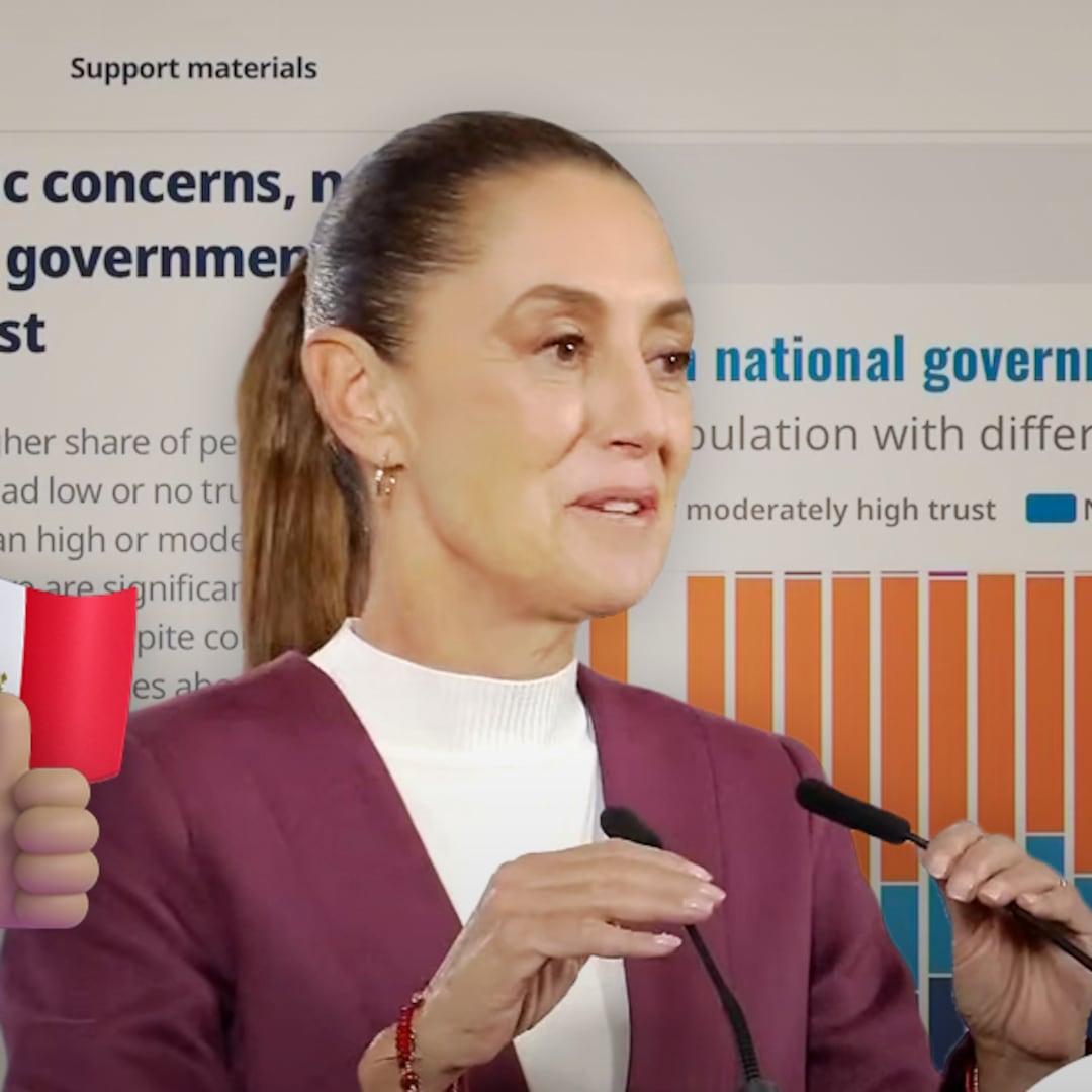 OCDE destaca alta confianza en el gobierno de México y Sheinbaum reacciona