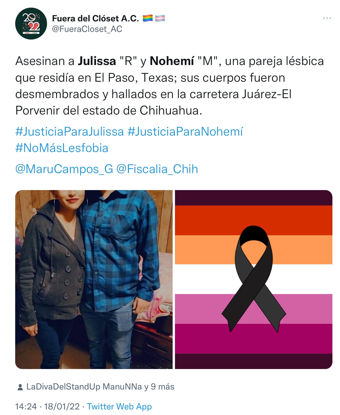 Condena por feminicidios de Nohemí y Julissa