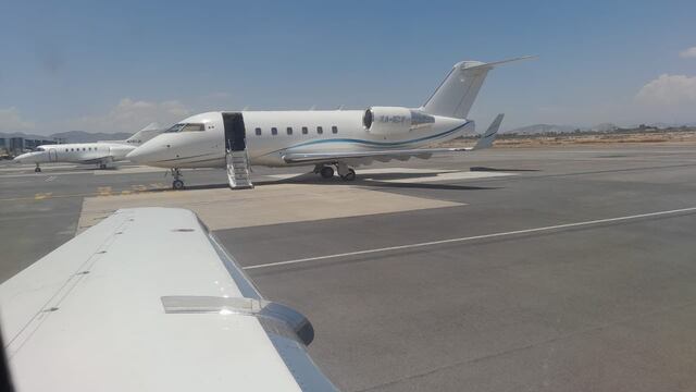 Avión privado en el que voló Adán Augusto López