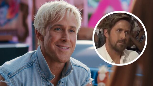 Reacción de Ryan Gosling cuando I'm Just Ken ganó en los Critics Choice Awards 2024.