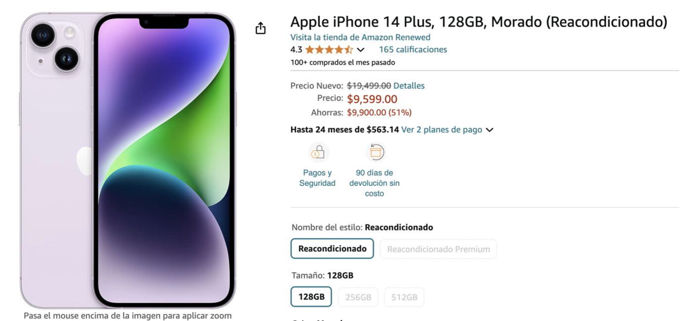 iPhone 14 Plus, precio en México