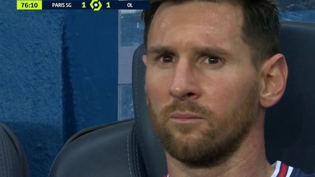 Messi se molestó tras salir de cambio en duelo del PSG