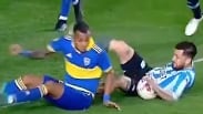 El árbitro no marco penalti a favor de Boca Juniors