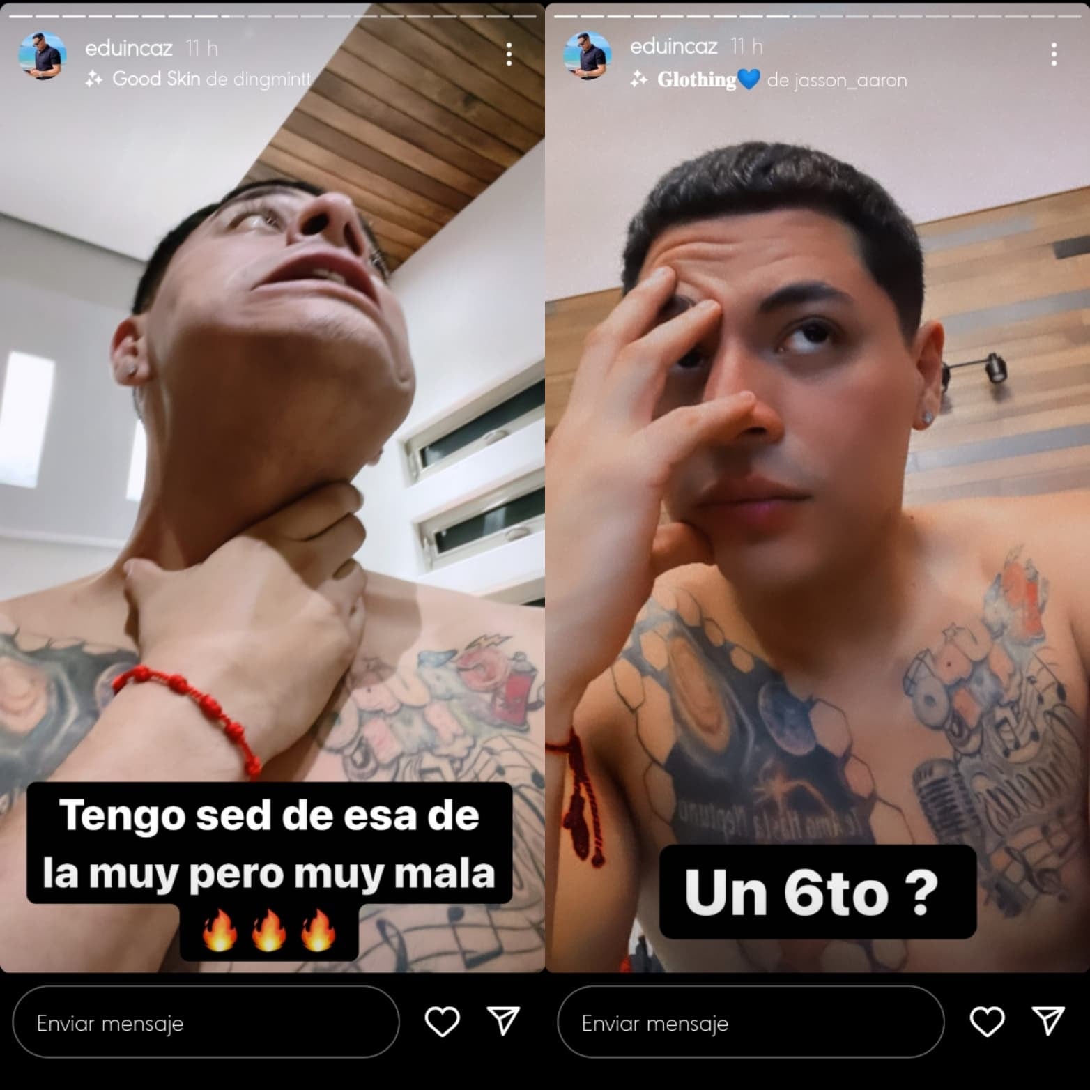 Eduin Caz feliz porque puede beber otra vez.
