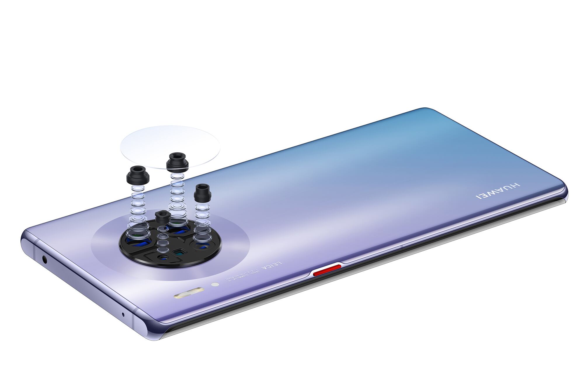 Las cuatro cámaras del Huawei Mate 30 Pro.