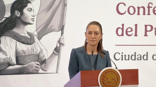 Claudia Sheinbaum en la conferencia mañanera del 19 de mayo