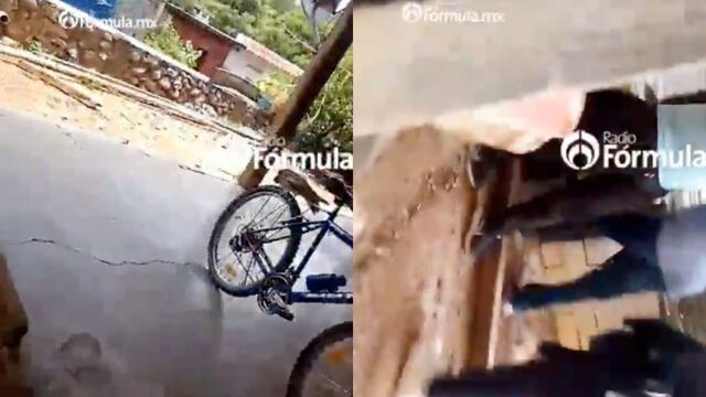 Difunden video de momento en que desplazados de Chiapas huyen a Guatemala tras balacera