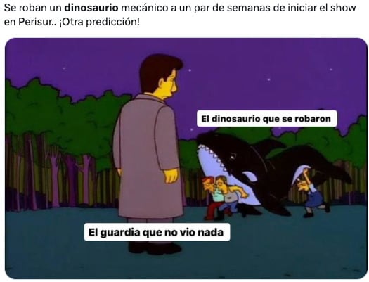 Memes del dinosaurio robado de Perisur del Jurassic World: The Exhibition