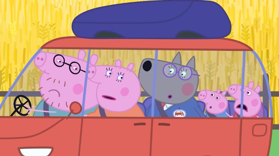 Peppa Pig y el nuevo auto