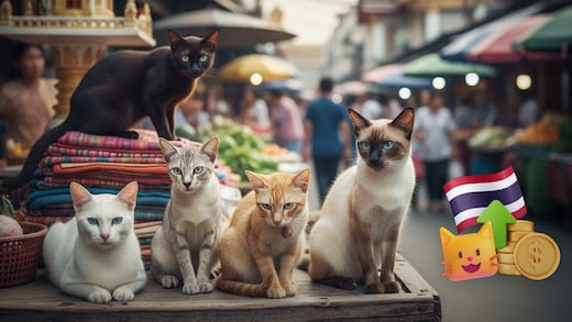 Las 5 razas de gatos que Tailandia reconoce como motor de su economía