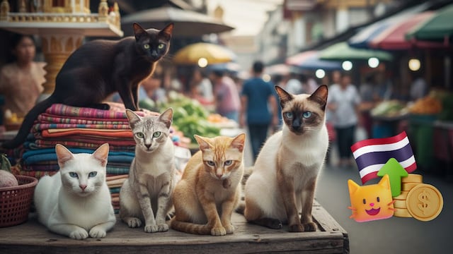 5 razas de gatos son considerados motor de la economía de Tailandia