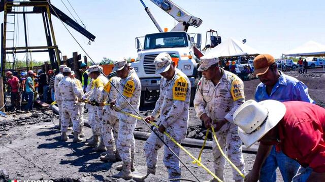 Trabajos de rescate en mina de Salinas, Coahuila