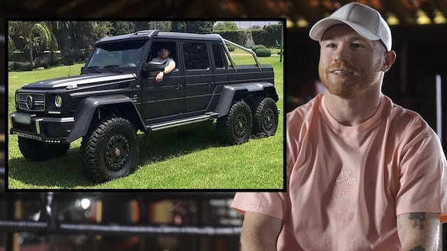 Canelo y su camioneta