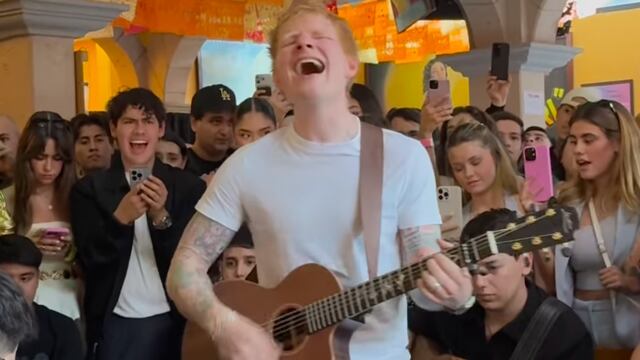 Ed Sheeran sorprende cantando en El Tenampa de Garibaldi