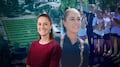 Sheinbaum visita las canchas del Mundial Social y juega con niñas y niños en Mexicali