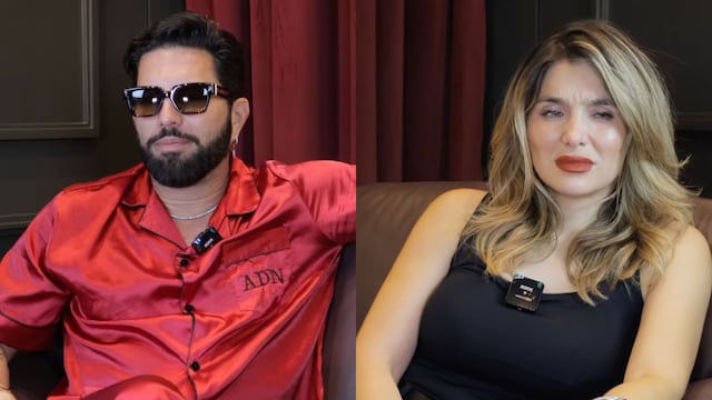 Poncho de Nigris y Marcela Mistral