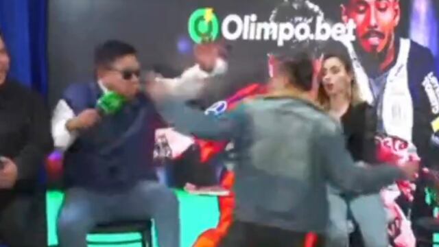 Captura de pantalla de la agresión de Evaristo Cruz a Silvio Valencia.