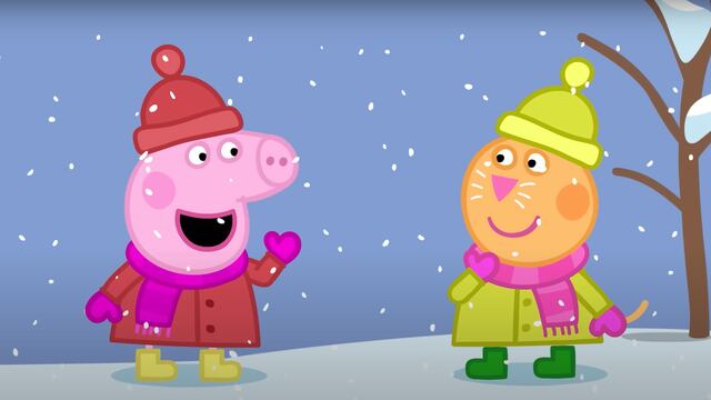 Peppa Pig juega con Candy Gata por el Día Internacional del Gato