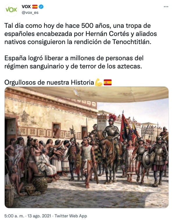 Tuit de Vox