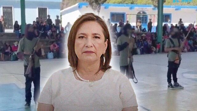 Xóchitl Gálvez critica al gobierno de AMLO por los niños armados en Guerrero